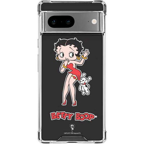 Betty Boop With Puppy Google Pixel 7a Clear Case